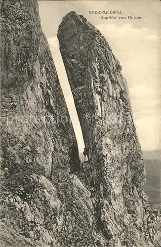 Kaisergebirge Kopftoerl von Norden Kat. Kufstein