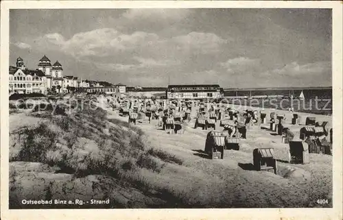 Binz Ruegen Ostseebad Strandleben Kat. Binz