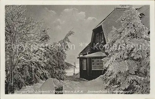 Zinnwald Georgenfeld Gasthaus Pension am Hochmoor Kat. Altenberg