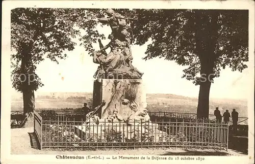 Chateaudun Le Monument de la defense du 18 octobre 1870 Kat. Chateaudun