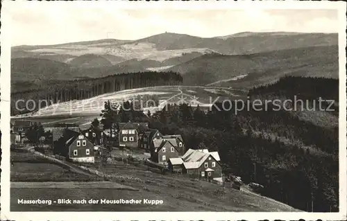 Masserberg Blick nach der Meuselbacher Kuppe Kat. Masserberg