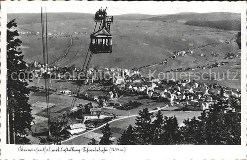 Oberwiesenthal Erzgebirge mit Fichtelberg Schwebebahn Kat. Oberwiesenthal