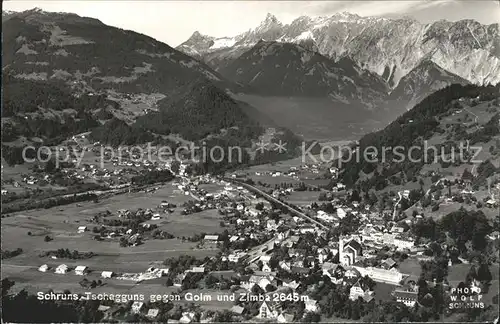 Schruns Vorarlberg mit Tschagguns Golm und Zimba Kat. Schruns