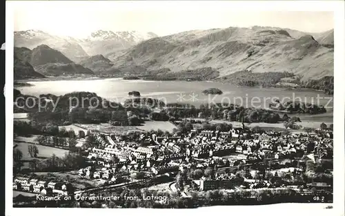 Keswick on Derwentwater from Latrigg Kat. Allerdale