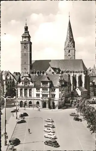 Ingolstadt Donau Rathaus und St Moritz Kirche Kat. Ingolstadt