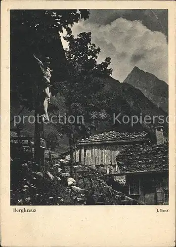 Gerstruben Dorfpartie Bergkreuz Kat. Oberstdorf