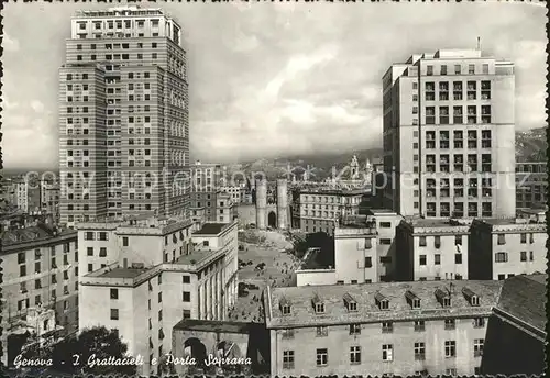 Genova Genua Liguria Grattacieli e Porta Soprana Kat. Genova