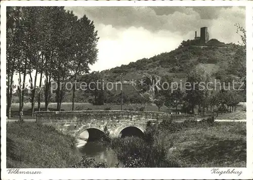 Volkmarsen Kugelsburg Bruecke Kat. Volkmarsen