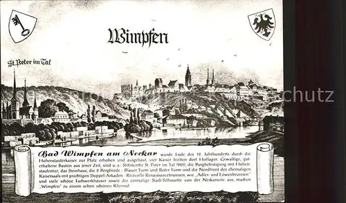 Bad Wimpfen am Neckar Altes Staedtebild Kat. Bad Wimpfen
