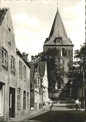 Garding Dorfpartie Kirche Kat. Garding