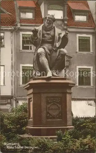 Nuernberg Hans Sachs Denkmal Kat. Nuernberg