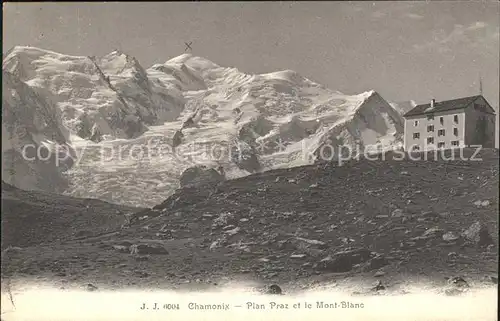Chamonix Plan Praz et Mont Blanc Kat. Chamonix Mont Blanc