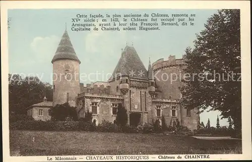Chaintre Chateau de Chaintre Kat. Chaintre