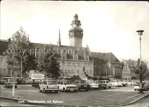 Zeitz Friedensplatz mit Rathaus Kat. Zeitz