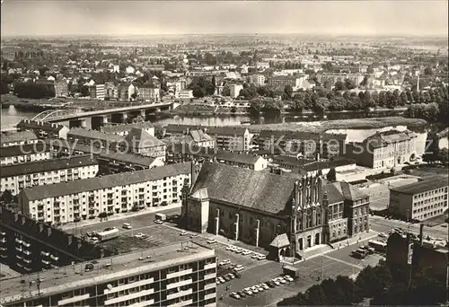 Frankfurt Oder Blick vom Hochhaus am Platz der Republik Kat. Frankfurt Oder