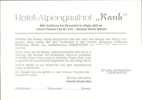 Rank Hotel Alpengasthof Kat. Fischbachau