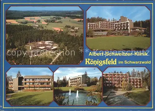 Koenigsfeld Schwarzwald Albert Schweitzer Klinik Kat. Koenigsfeld im Schwarzwald