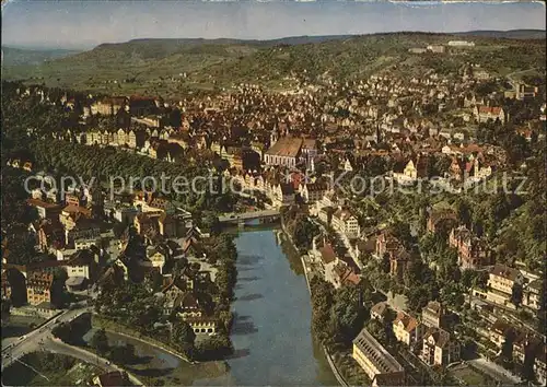 Tuebingen Fliegeraufnahme mit Neckar und Schloss Kat. Tuebingen