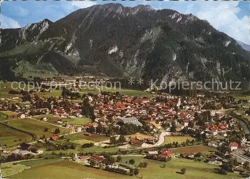 Oberammergau Fliegeraufnahme Passionsspieldorf Kat. Oberammergau