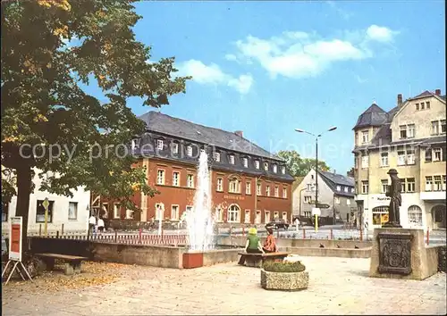 Brand Erbisdorf Markt Brunnen Denkmal Kat. Brand Erbisdorf