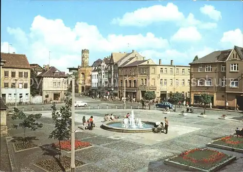 Meuselwitz Markt Brunnen Kat. Meuselwitz Thueringen