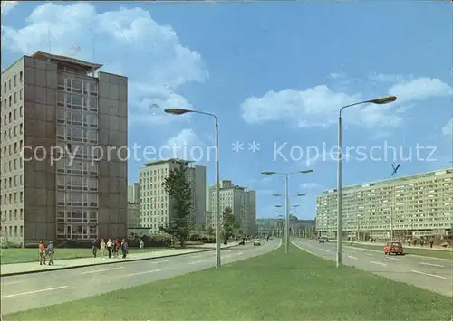 Dresden Neubauten an der Leningrader Strasse Kat. Dresden Elbe