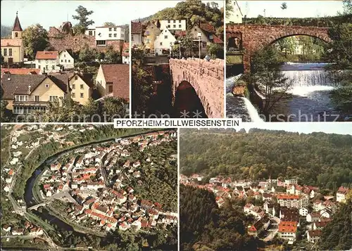 Dillweissenstein Heilig Geist Kirche Jugendherberge Steinerne Bruecke Nagold Burg Rabeneck Kat. Pforzheim