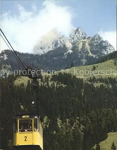 Osterhofen Bayrischzell Wendelsteingipfel Seilschwebebahn Bergbahn Mangfallgebirge Kat. Bayrischzell