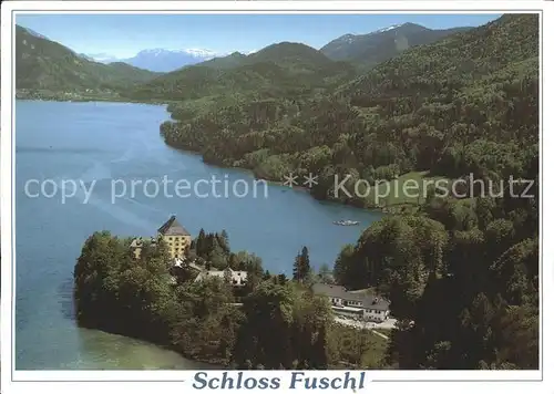 Fuschl See Salzkammergut Schloss Alpenpanorama Fliegeraufnahme Kat. Fuschl am See