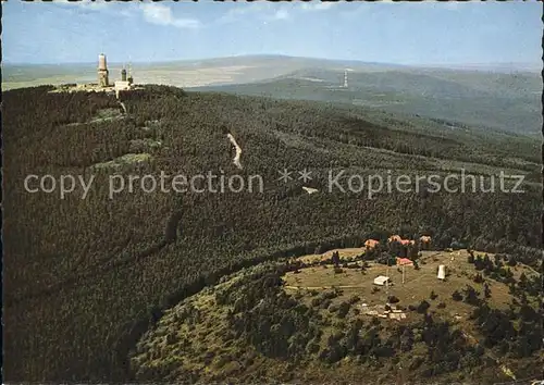 Grosser Feldberg Taunus Sender Kleiner Feldberg Observatorium Fliegeraufnahme Kat. Schmitten