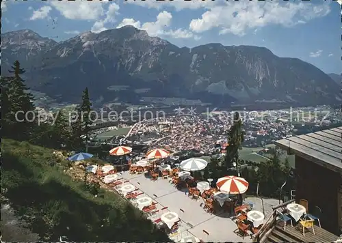 Bad Reichenhall Stadtberglift Terrasse Berggasthaus Hochstaufen Kat. Bad Reichenhall