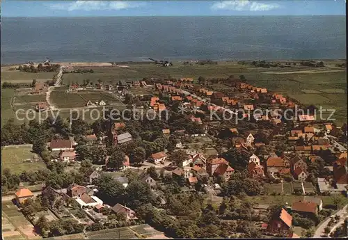 Burhave Nordseebad Fliegeraufnahme Kat. Butjadingen