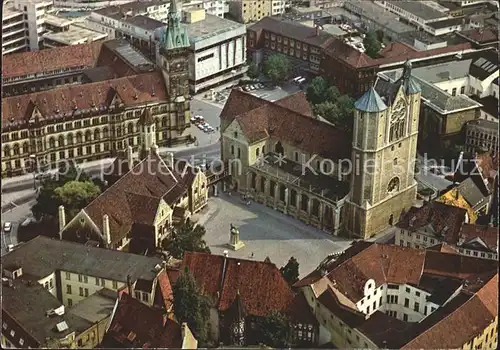 Braunschweig Burgplatz Rathaus Fliegeraufnahme Kat. Braunschweig