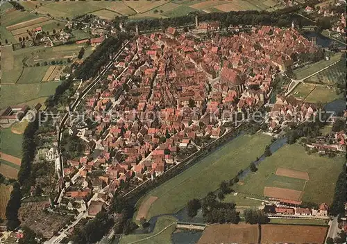 Dinkelsbuehl 1000jaehrige Stadt Romantische Strasse Fliegeraufnahme Kat. Dinkelsbuehl