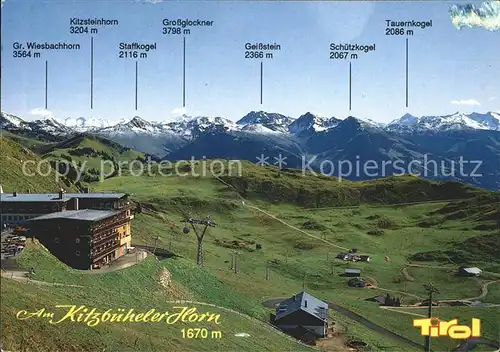 Kitzbuehel Tirol Alpenhaus am Kitzbueheler Horn Alpenpanorama im Sommer Kat. Kitzbuehel