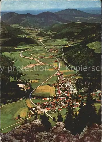 Bayrischzell und Leitzachtal Panorama Hoehenluftkurort Kat. Bayrischzell
