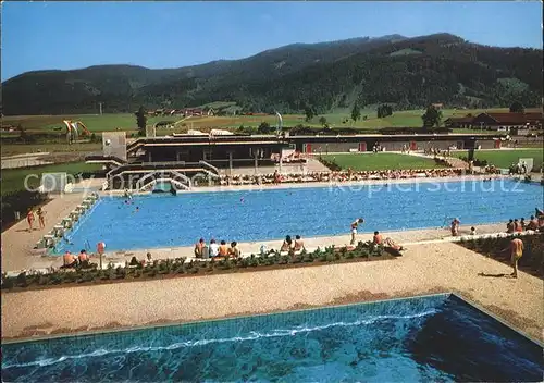 Inzell Freischwimmbad Luftkurort am Kurpark Kat. Inzell