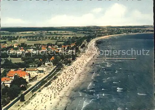 Scharbeutz Ostseebad Strand Fliegeraufnahme Kat. Scharbeutz