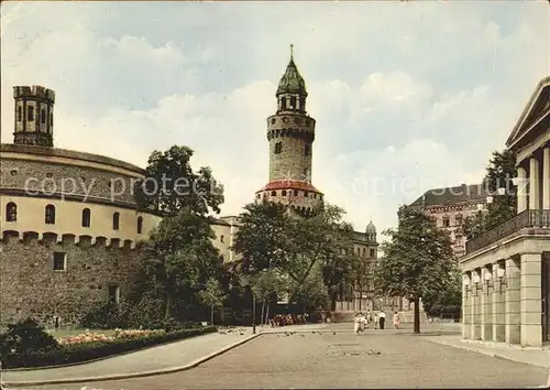 Goerlitz Sachsen Stadt der Tuerme Kaisertrutz Reichenbacher Turm Gerhart Hauptmann Theater Kat. Goerlitz