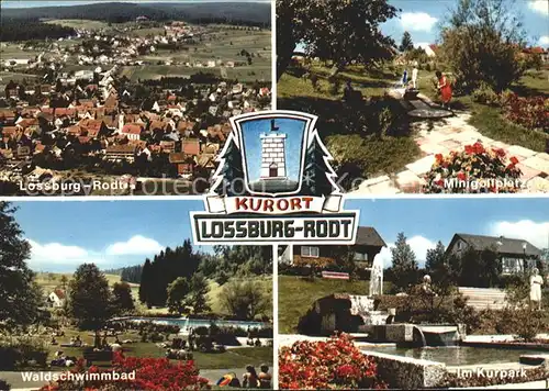 Rodt Freudenstadt Waldschwimmbad Minigolf Kurpark Hoehenluftkurort Schwarzwald Kat. Lossburg