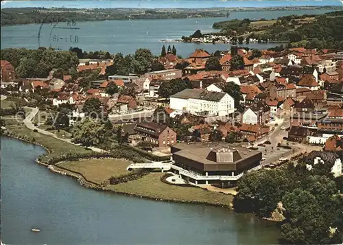 Ratzeburg Inselstadt Schwimmhalle Jugendherberge Naturpark Lauenburgische Seenplatte Fliegeraufnahme Kat. Ratzeburg