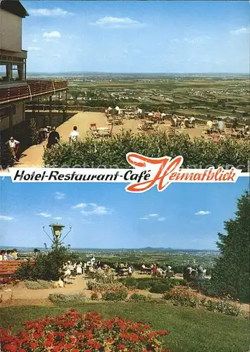 Roisdorf Hotel Restaurant Cafe Heimatblick Terrasse Panoramablick Kat. Bornheim