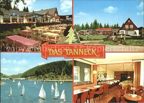 Schulenberg Oberharz Das Tanneck Restaurant Hotel Okertalsperre Stausee Segeln Kat. Schulenberg im Oberharz