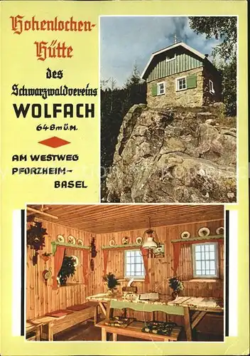 Wolfach Hohenlochenhuette Schwarzwaldverein Kat. Wolfach Schwarzwald