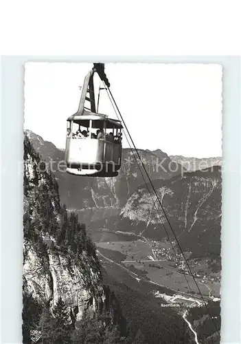 Obertraun Dachstein Seilbahn zu Riesenhoehlen Krippenstein Hallstaetter See Alpenpanorama Kat. Obertraun