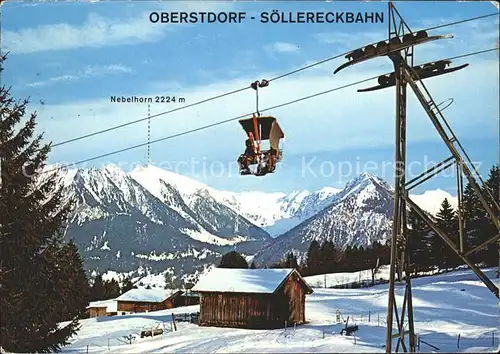 Oberstdorf Sessellift Soellereck Kat. Oberstdorf