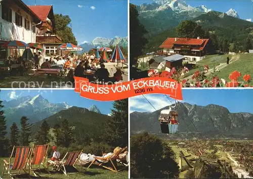 Garmisch Partenkirchen Berggasthof Eckbauer  Kat. Garmisch Partenkirchen