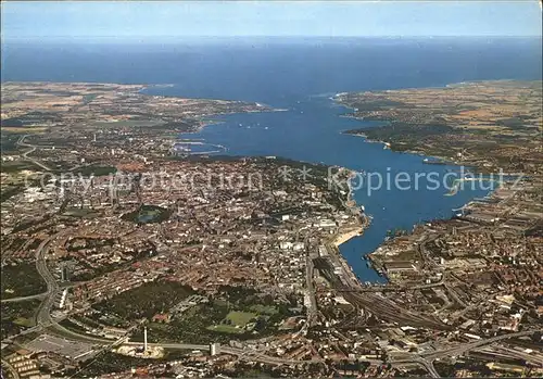 Kiel Foerde Ostsee Fliegeraufnahme Kat. Kiel