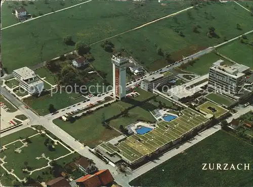 Zurzach Kurzentrum Fliegeraufnahme Kat. Zurzach