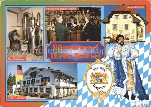 Zwiesel Niederbayern Baerwurzerei Hieke Destillierblase  / Zwiesel /Regen LKR